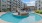 a pool in a courtyard